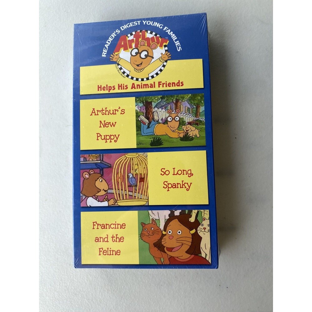 NEW 2002 Arthur Helps His Animal Friends VHS Tape Sealed Readers Digest Kids